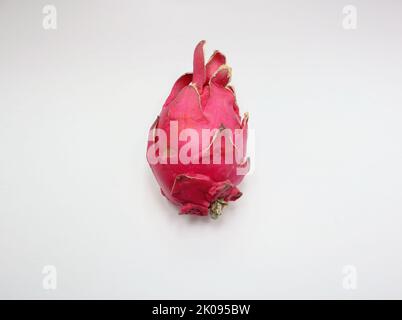 Close up image of dark pink dragon fruit or pitaya Stock Photo