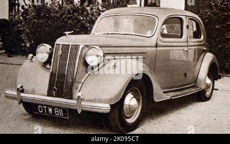 The Ford Pilot Model E71A is a medium-sized car that was built by Ford UK from August 1947 to 1951. It was effectively replaced in 1951 with the launch of Ford UK's Zephyr Six and Consul models, though V8 Pilots were still offered for sale, being gradually withdrawn during that year. In its production run 22,155 cars were made. Stock Photo