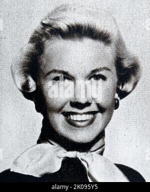 Doris Day (born Doris Mary Anne Kappelhoff; April 3, 1922 - May 13, 2019) was an American actress, singer, and animal welfare activist. She began her career as a big band singer in 1939. Stock Photo