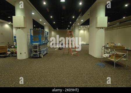 New Cafeteria Construction - Construction of new cafeteria, HUD Headquarters: progress views. New Cafeteria Construction Subject, Construction of new cafeteria, HUD Headquarters: progress views. Stock Photo