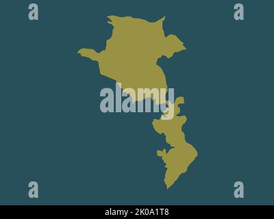 Kalbajar-Lachin, region of Azerbaijan. Solid color shape Stock Photo