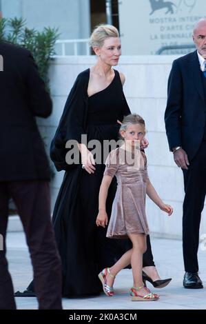 Cate Blanchett and her daughter Edith Vivian Patricia Upton attending