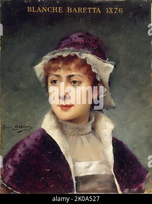 Portrait of Blanche Baretta (1855-1939), member of the Com&#xe9;die-Fran&#xe7;aise, 1883. Stock Photo