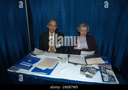 HUD Displays, Staff at Job Fair - HUD representatives, displays, promotions for Presidential Management Fellows (PMF) Program at Job Fair, Washington, D.C. Convention Center. HUD Displays, Staff at Job Fair Subject, HUD representatives, displays, promotions for Presidential Management Fellows (PMF) Program at Job Fair, Washington, D.C. Convention Center. Stock Photo