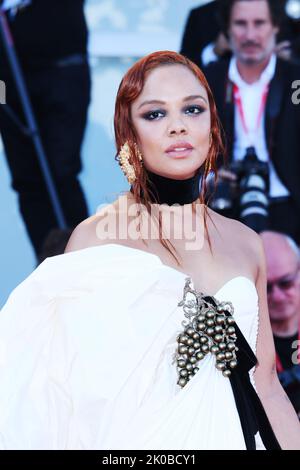 Venezia, Italia. 10th Sep, 2022. Undicesima serata - red carpet film The Hanging Sun' Nella foto: Tessa Thompson Credit: Independent Photo Agency/Alamy Live News Stock Photo