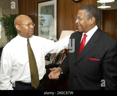 Acting Secretary Alphonso Jackson with Jack Kemp and James Perkins ...