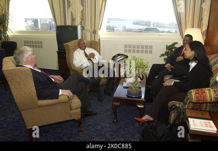 Acting Secretary Alphonso Jackson with Jack Kemp and James Perkins ...
