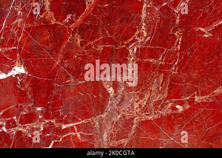 Red Jasper. Material for unique interior, exterior design decoration. Semiprecious stone for ceramic wall and floor digital tiles. Exclusive luxury Stock Photo