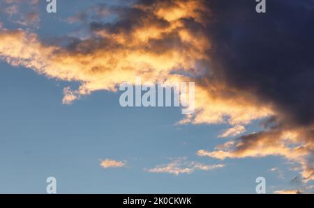 Only sky at dramatic sunset Stock Photo