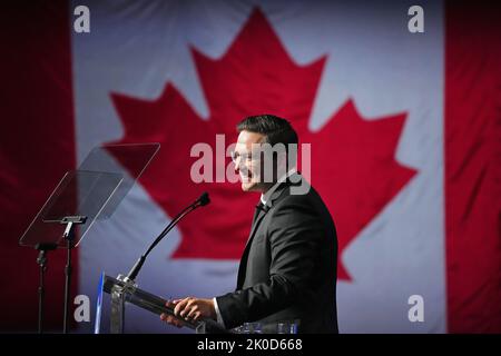 Conservative Leader Pierre Poilievre Speaks To The Crowd Gathered At A ...