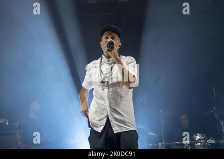 Arena sul Lago, Modena, Italy, September 10, 2022, Samuel  during  Subsonica - Music Concert Stock Photo