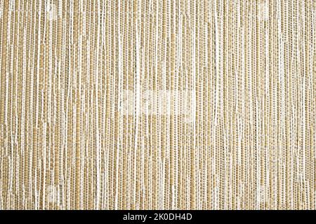 Textile pastel background with abstract weaving of threads. Fabric tufted multi-colored background. Stock Photo