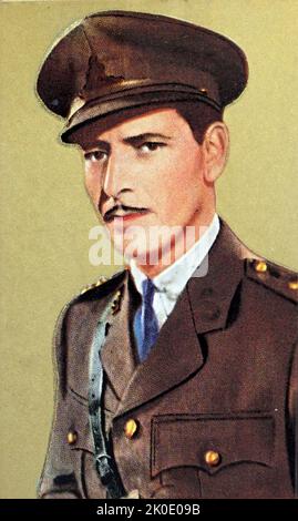 Ronald Colman, English-born actor. American actor, comedian, film director, producer, screenwriter, and stunt performer. Stock Photo