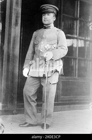 Lieutenant General Prince Imperial Yeong, Yi Un, Crown Prince Uimin (also Euimin), also known as Yi Un, Yi Eun, Lee Eun and Un Yi (20 October 1897 - 1 May 1970), was the 28th Head of the Korean Imperial House, an Imperial Japanese Army general and the last crown prince of Korea. Stock Photo