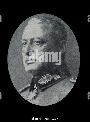 Karl Christof Friedrich von Gerok (1854 - 1937), German general of the infantry of the XXIV Reserve Corps during World War One. Stock Photo