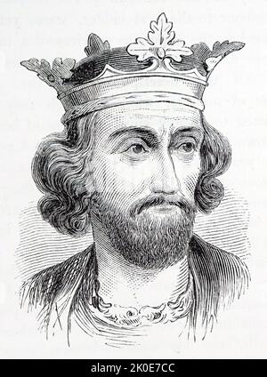 Edward I (1239 - 1307), also known as Edward Longshanks and the Hammer of the Scots; King of England from 1272 to 1307. Stock Photo