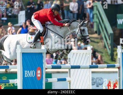 Calgary,  Alberta, Canada, 2022-09-10, Federico Fernandez (MEX) riding Romeo, CSIO Spruce Meadows Masters, - BMO Nations Cup Stock Photo