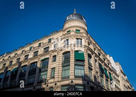 Saint Freres building, former headquarters of the Saint-Freres textile company, Rue du Louvre, 1st arrondissement  Paris, France Stock Photo