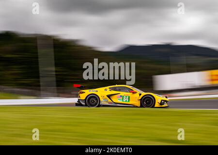 64 MILNER Tommy (usa), TANDY Nick (gbr), Corvette Racing, Chevrolet Corvette C8.R, action during the 6 Hours of Fuji 2022, 5th round of the 2022 FIA World Endurance Championship on the Fuji Speedway from September 8 to 11, 2022 in Fuji, Japan - Photo: Joao Filipe/DPPI/LiveMedia Stock Photo