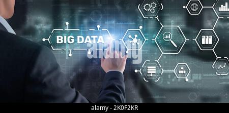 Big data and business intelligence analytics concept. Stock Photo