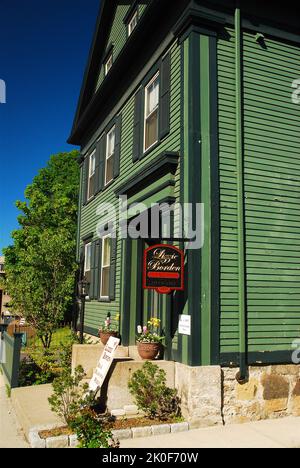 The house where Lizzie Borden is said to have killed her parents with an axe has been turned into a bed and breakfast in Fall River, Massachusetts Stock Photo