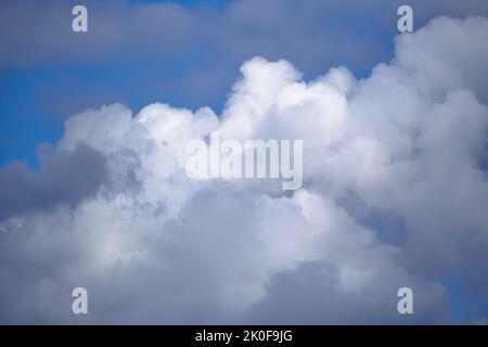 Background of storm clouds before rain, dramatic sky Stock Photo