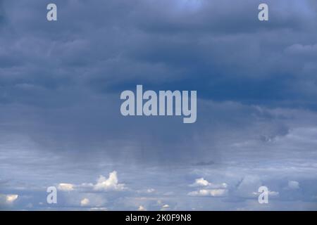 Background of storm clouds before rain, dramatic sky Stock Photo