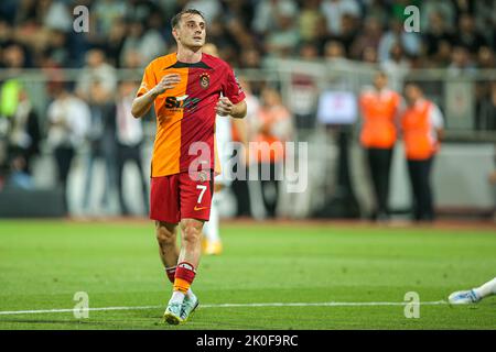 ISTANBUL, TURKIYE - SEPTEMBER 11: Kerem Akturkoglu of Galatasaray SK during the Turkish Super Lig match between Kasimpasa and Galatasaray SK at Recep Tayyip Erdoganstadion on September 11, 2022 in Istanbul, Turkiye (Photo by /Orange Pictures) Credit: Orange Pics BV/Alamy Live News Stock Photo