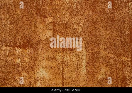 Old rusty metal surface with peeling paint Stock Photo