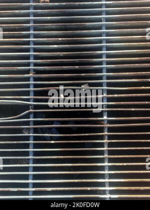 squared pattern of a metal grill Stock Photo