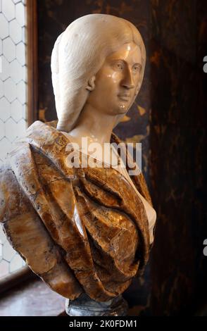 Cracow. Krakow. Poland. Julia Domna, Roman Empress. Marble, Italy, 17th century. Stock Photo