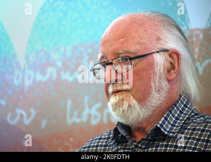 Cracow. Krakow. Poland. John F. Deane, Irish poet and novelist. Stock Photo