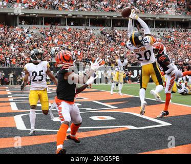 Cincinnati, Ohio, USA. Paycor Stadium. 11th Sep, 2022. Ja'Marr Chase #1  during the Pittsburgh Steelers vs Cincinnati Bengals game in Cincinnati,  Ohio at Paycor Stadium. Jason Pohuski/CSM/Alamy Live News Stock Photo 