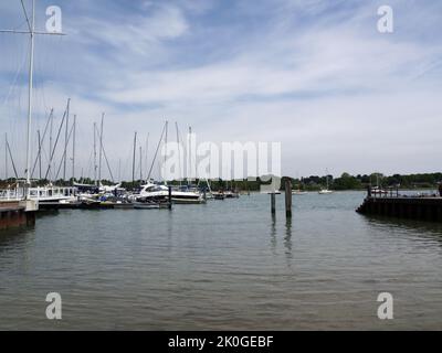 View of the Hamble River, Hamble-Le-rice, Hampshire, England, UK Stock Photo