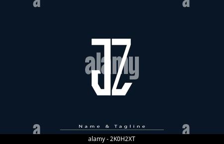 Alphabet letters Initials Monogram logo JZ , ZJ Stock Vector