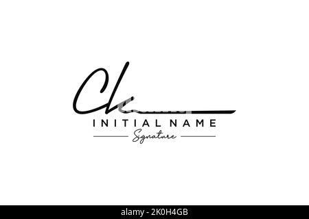 CK signature logo template vector. Hand drawn Calligraphy lettering ...