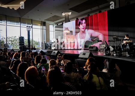 KinnPorsche actor and singer Phakphum Romsaithong (Mile) performs