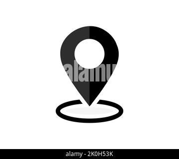 Map pin location icon logo design. Modern map markers, Marker pointer, Point of Location vector design and illustration. Stock Vector