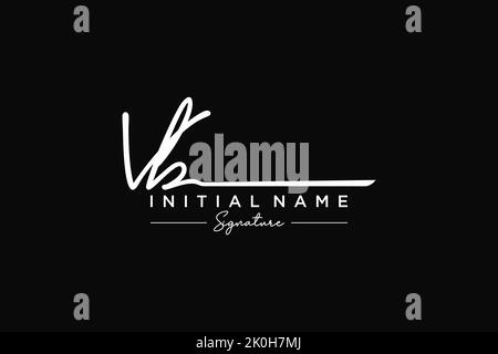 VB Signature Logo Template Vector Stock Vector Image & Art - Alamy