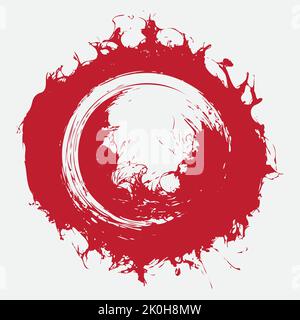 Ring of fire isolated on white.  Stock Vector