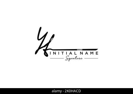 YT signature logo template vector. Hand drawn Calligraphy lettering ...