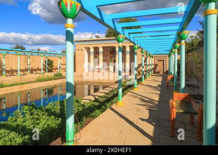 The Ancient Egyptian garden, one of the themed gardens in Hamilton Gardens park, Hamilton, New Zealand Stock Photo