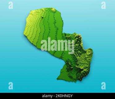 A 3D illustration of the Sierra Leone Map stock photos Stock Photo