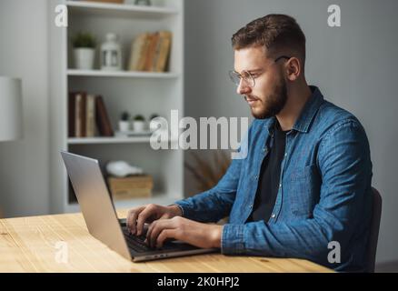 Man working from home Stock Photo