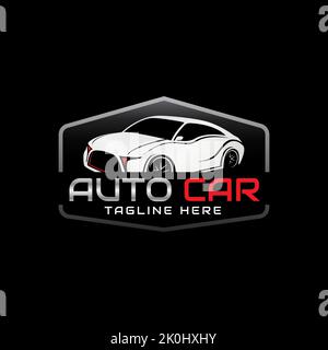 Auto Car concept vector logo design illustration Stock Vector