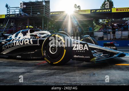 MONZA, Italy, 09 September 2022;#22, Yuki TSUNODA, JAP, Team Scuderia Alpha Tauri, AT02, HONDA, RA620 engine, during Formula One, F1, Italian Grand Pr Stock Photo