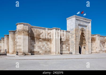 Caravanserai main entrance in Sultanhani. Silk road. Turkey Stock Photo