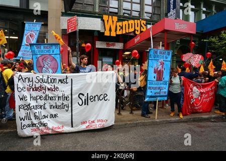 New York, May 18, 2013. Coalition of Immokalee Workers, and allies  March for Fair Food to bring awareness of ... see add'l info for full caption Stock Photo