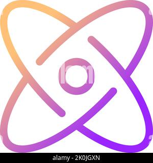 Science pixel perfect gradient linear ui icon Stock Vector