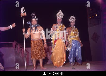 Chhau Dance, Marriage of Shiva & Shakti, Bihar Stock Photo